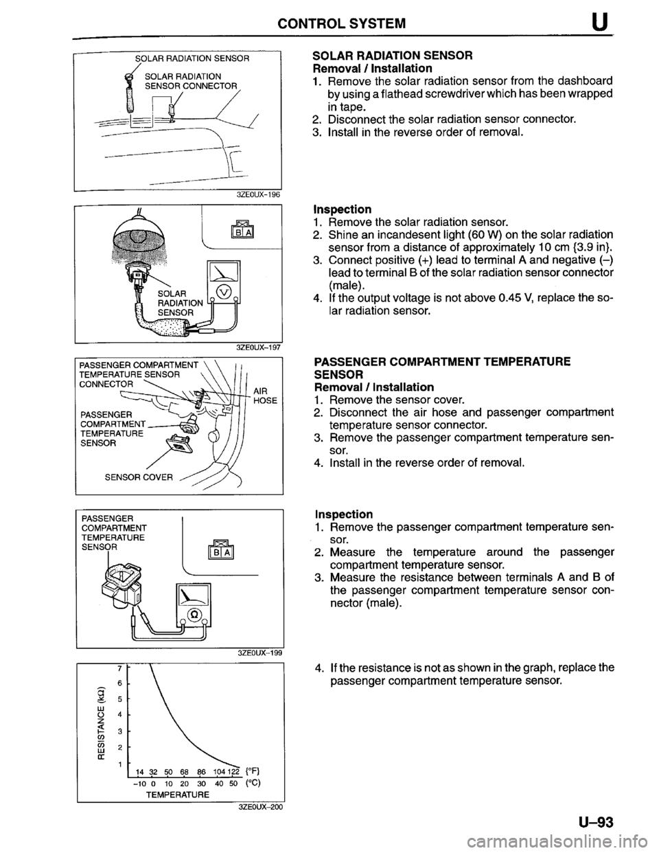 MAZDA MILLENIA 1996  Workshop Manual 