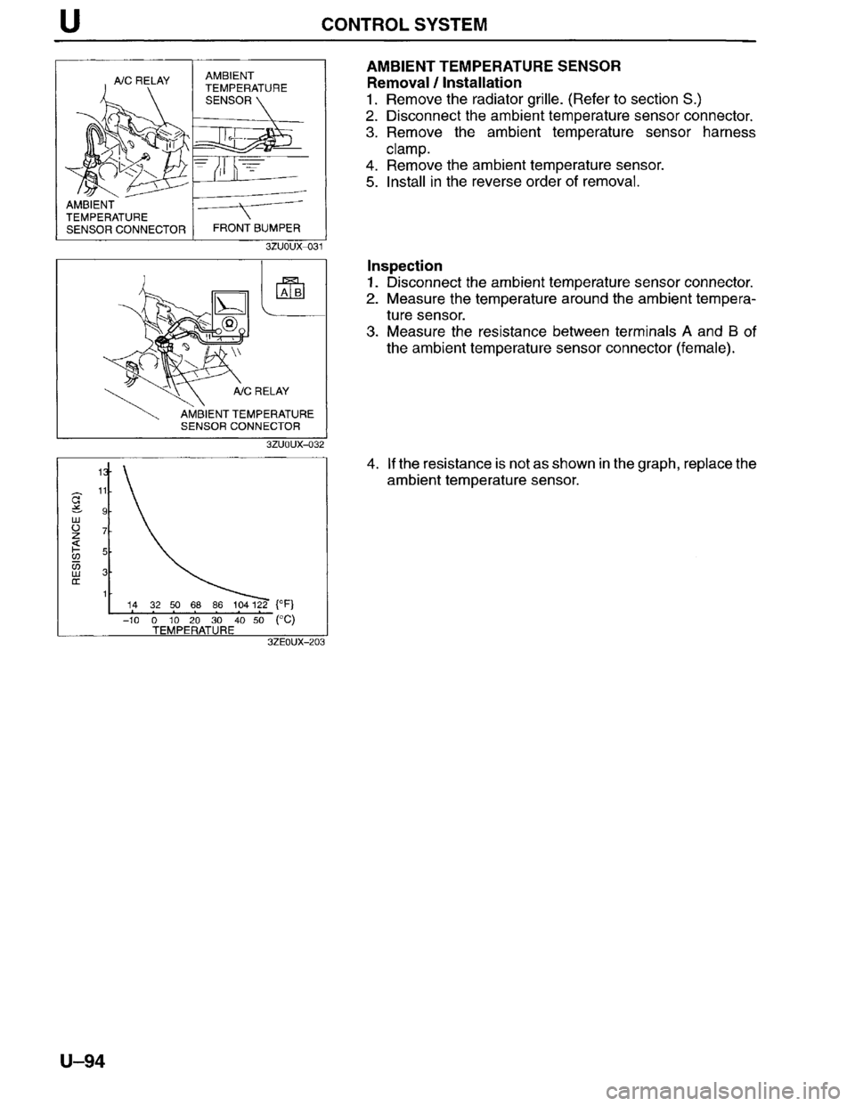 MAZDA MILLENIA 1996  Workshop Manual 