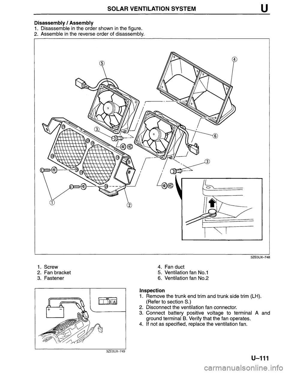 MAZDA MILLENIA 1996  Workshop Manual 