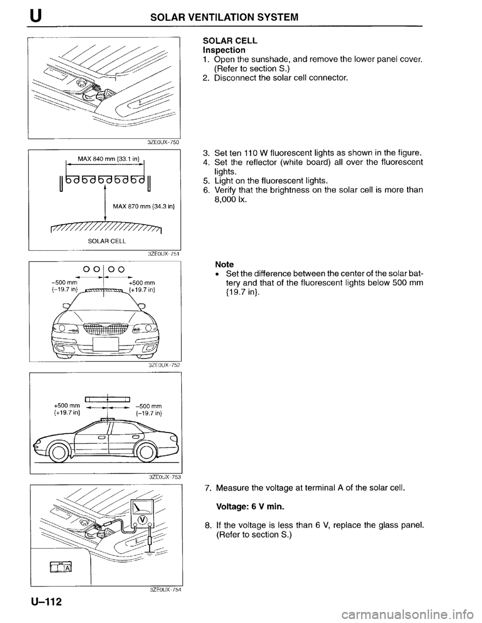 MAZDA MILLENIA 1996  Workshop Manual 
