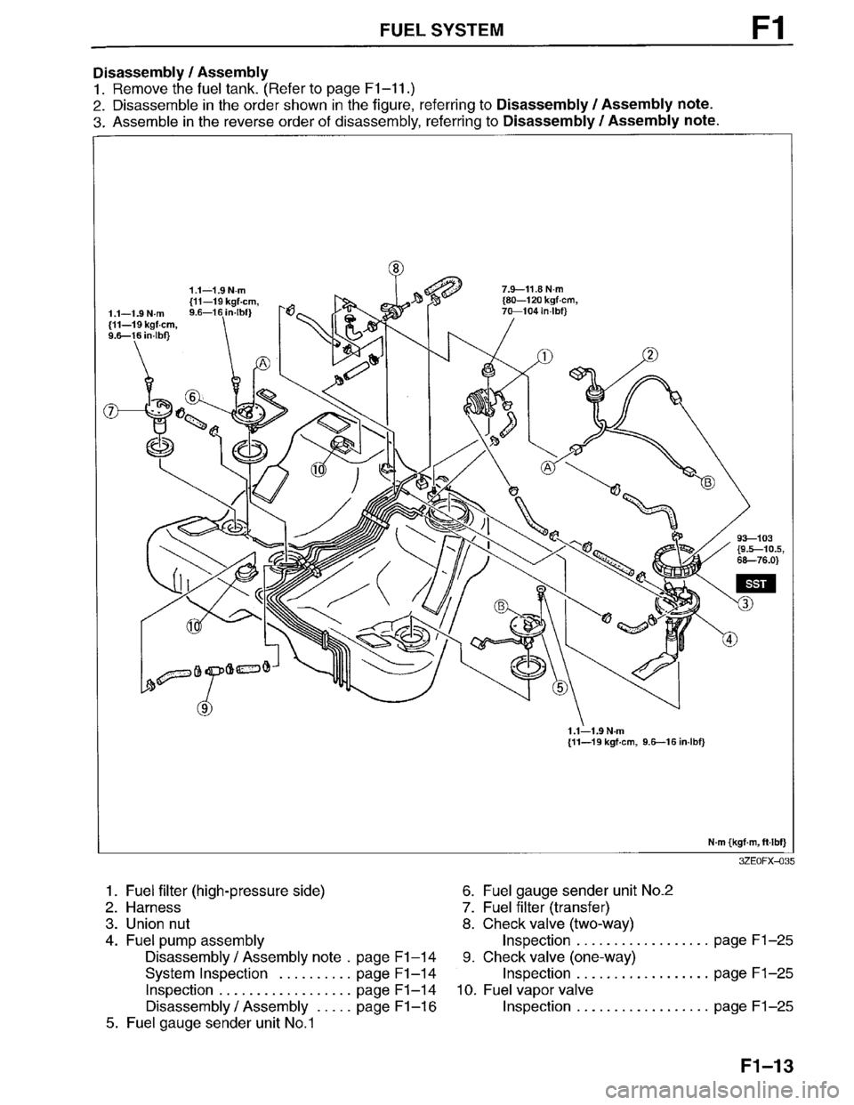 MAZDA MILLENIA 1996  Workshop Manual 