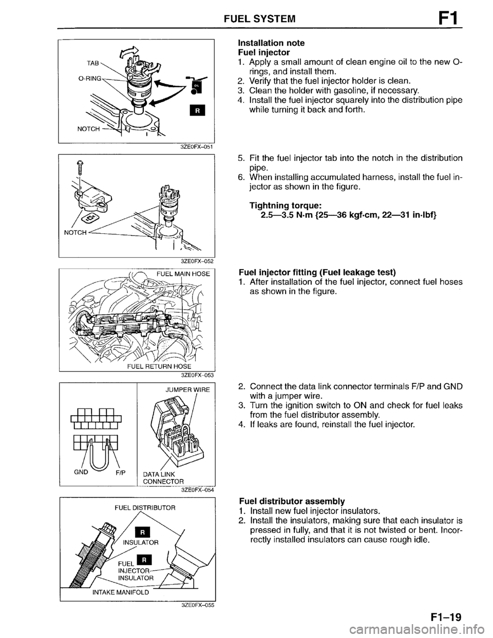 MAZDA MILLENIA 1996  Workshop Manual 