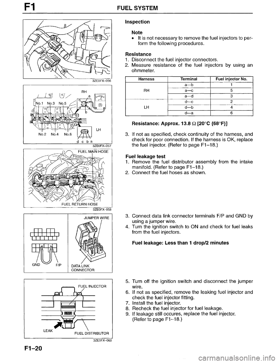MAZDA MILLENIA 1996  Workshop Manual 