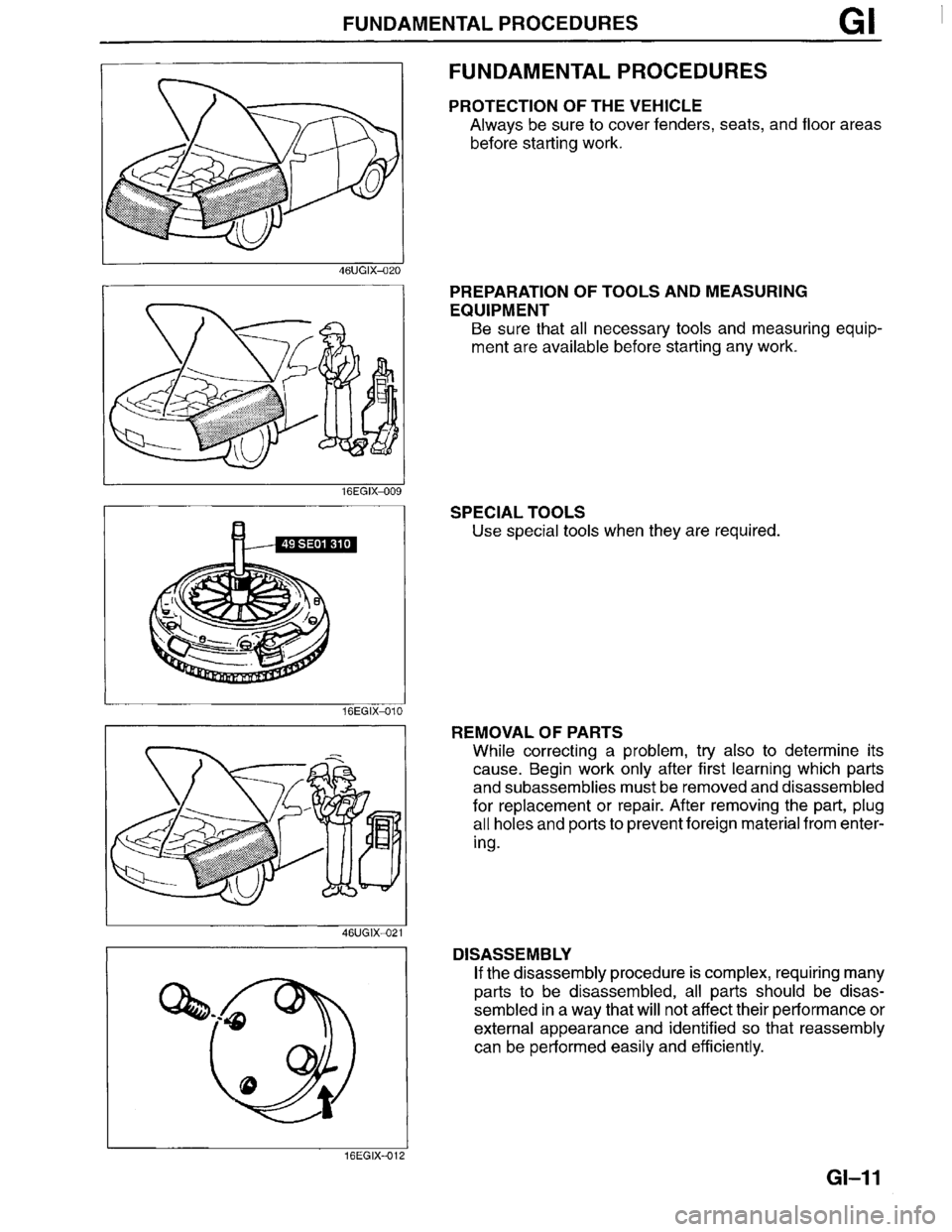MAZDA MILLENIA 1996  Workshop Manual 