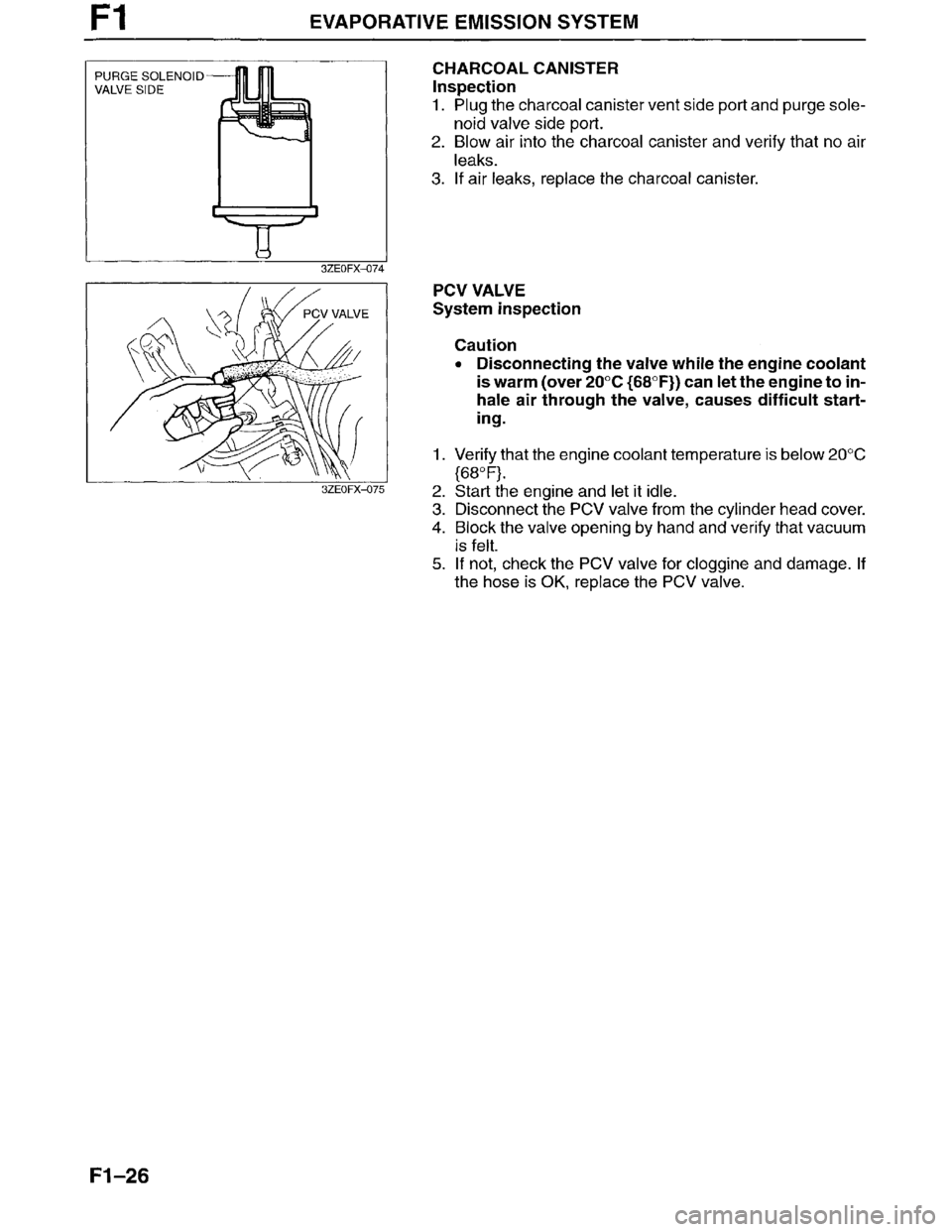 MAZDA MILLENIA 1996  Workshop Manual 