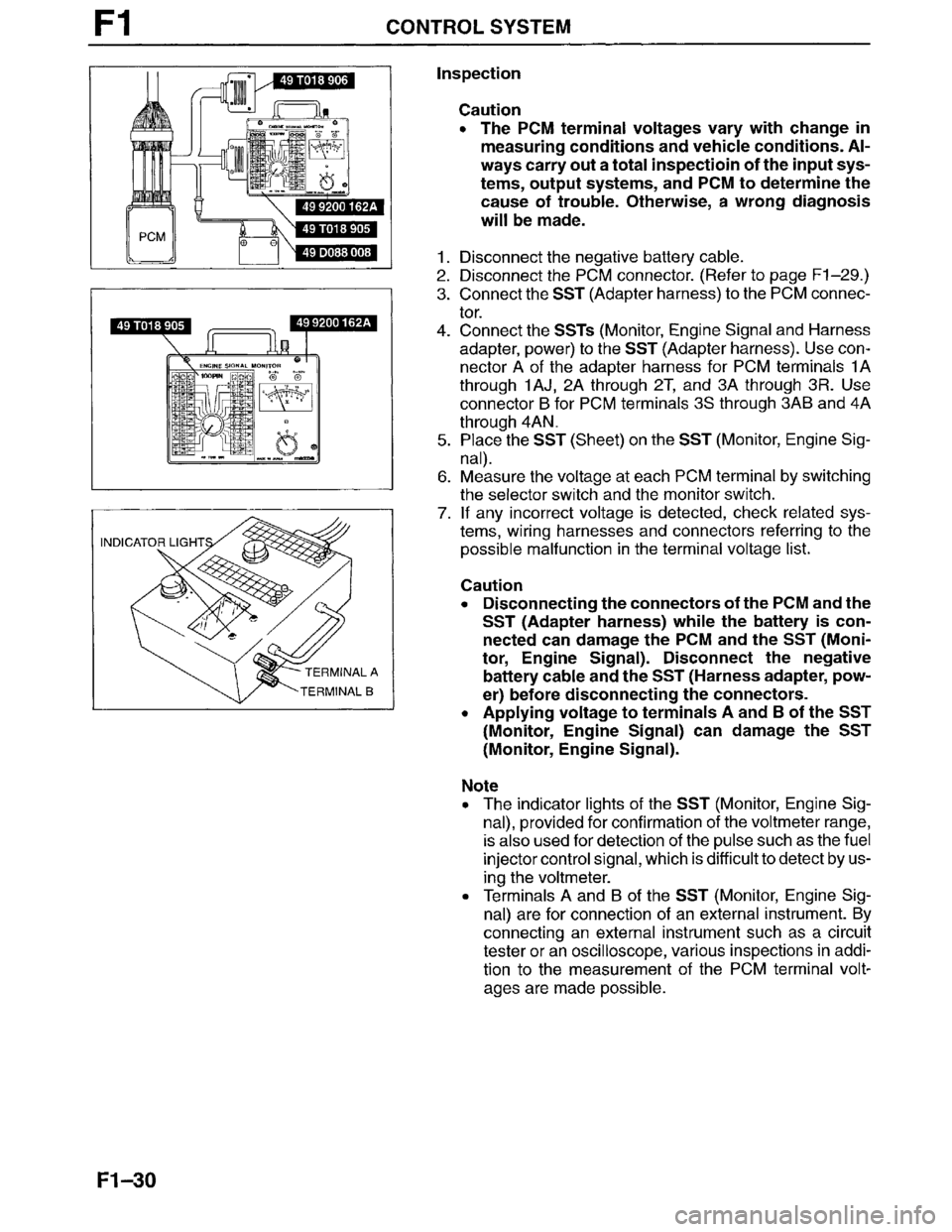 MAZDA MILLENIA 1996  Workshop Manual 