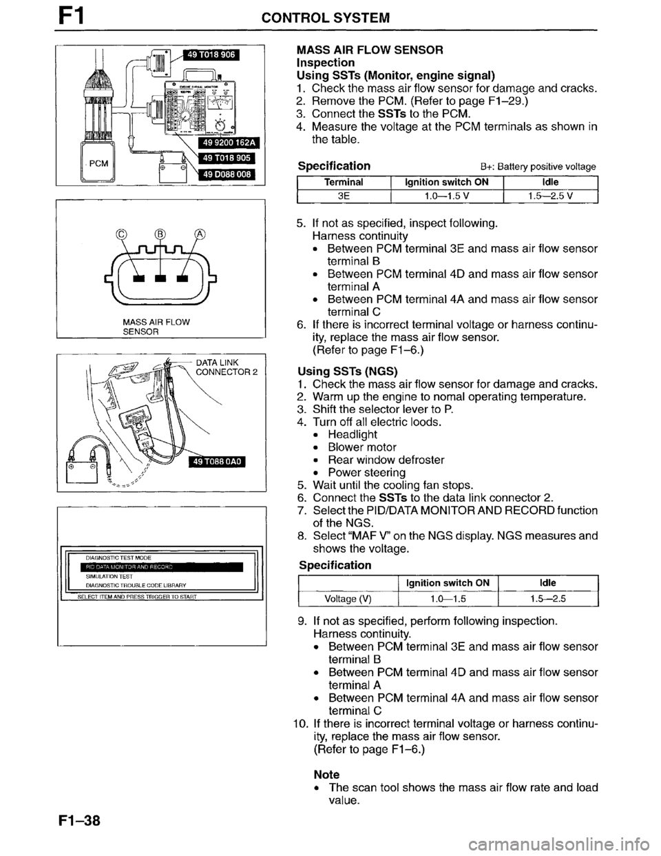 MAZDA MILLENIA 1996  Workshop Manual 