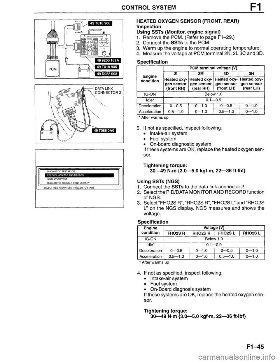 MAZDA MILLENIA 1996  Workshop Manual 