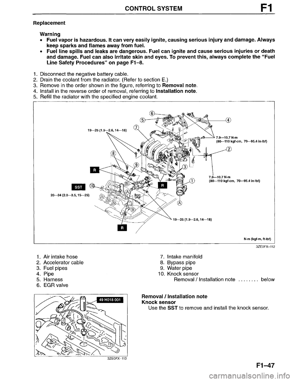 MAZDA MILLENIA 1996  Workshop Manual 