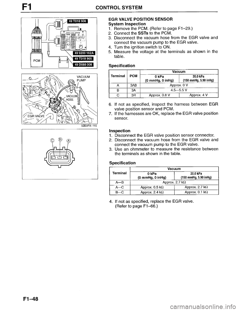 MAZDA MILLENIA 1996  Workshop Manual 