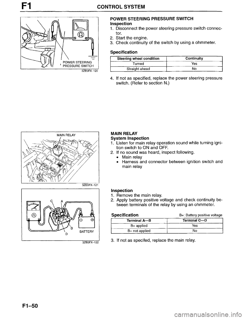MAZDA MILLENIA 1996  Workshop Manual 