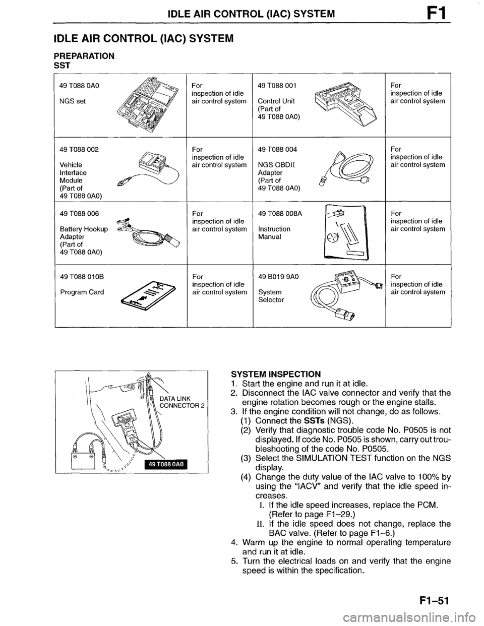 MAZDA MILLENIA 1996  Workshop Manual 