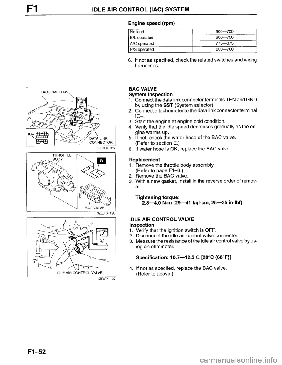 MAZDA MILLENIA 1996  Workshop Manual 