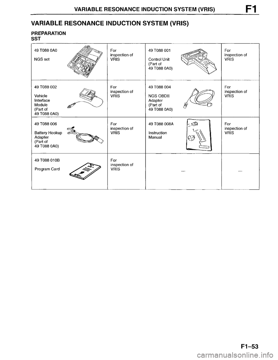 MAZDA MILLENIA 1996  Workshop Manual 