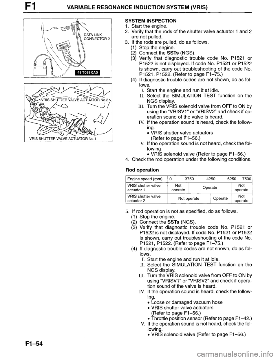 MAZDA MILLENIA 1996  Workshop Manual 
