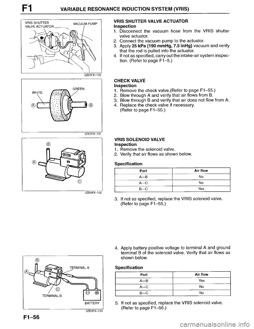 MAZDA MILLENIA 1996  Workshop Manual 