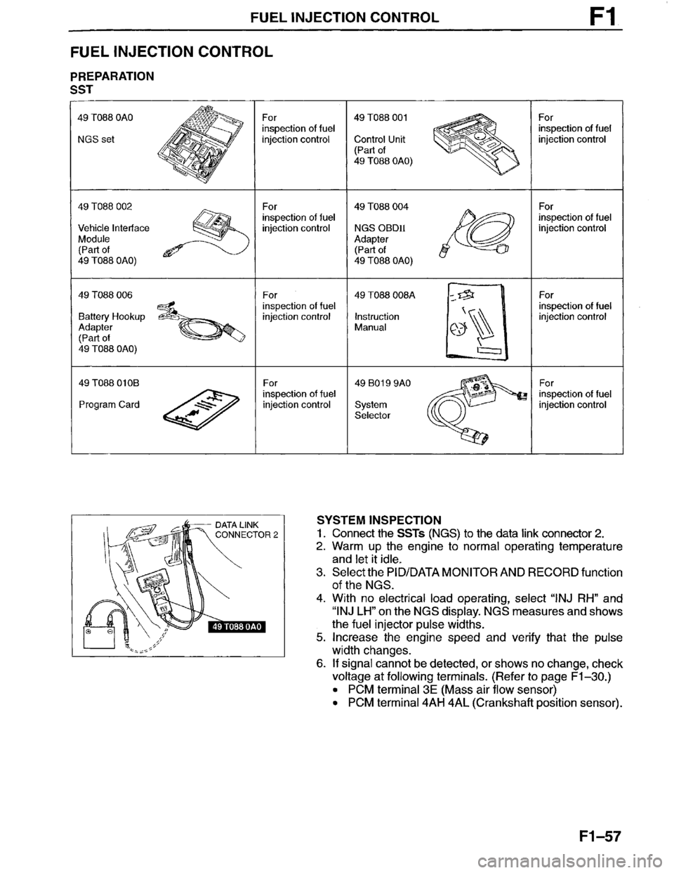 MAZDA MILLENIA 1996  Workshop Manual 
