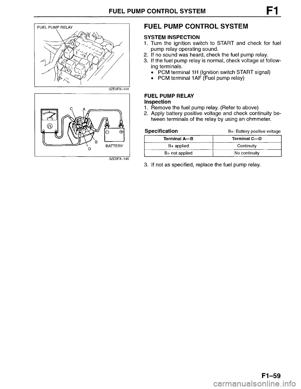 MAZDA MILLENIA 1996  Workshop Manual 