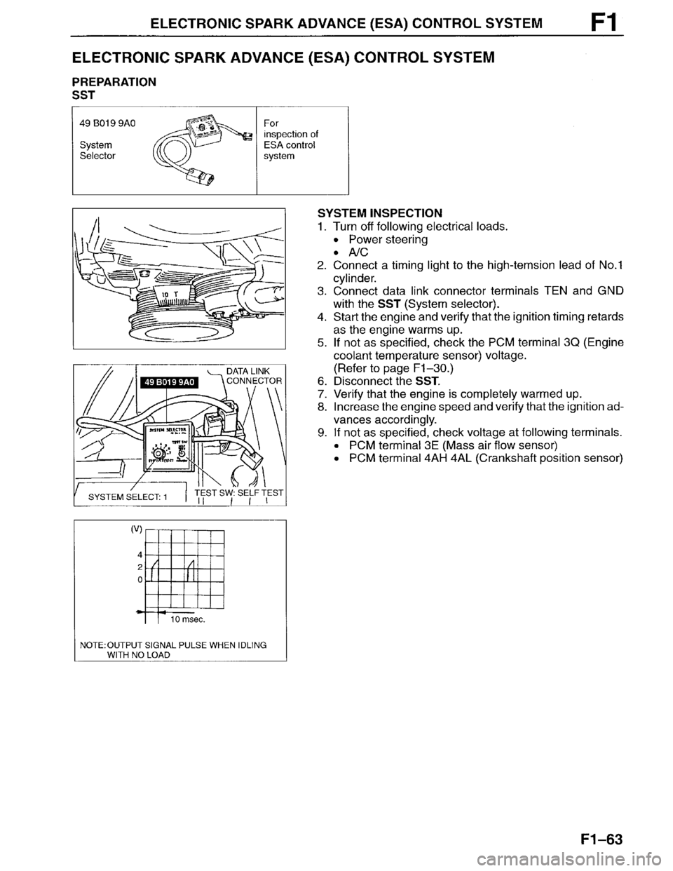 MAZDA MILLENIA 1996  Workshop Manual 