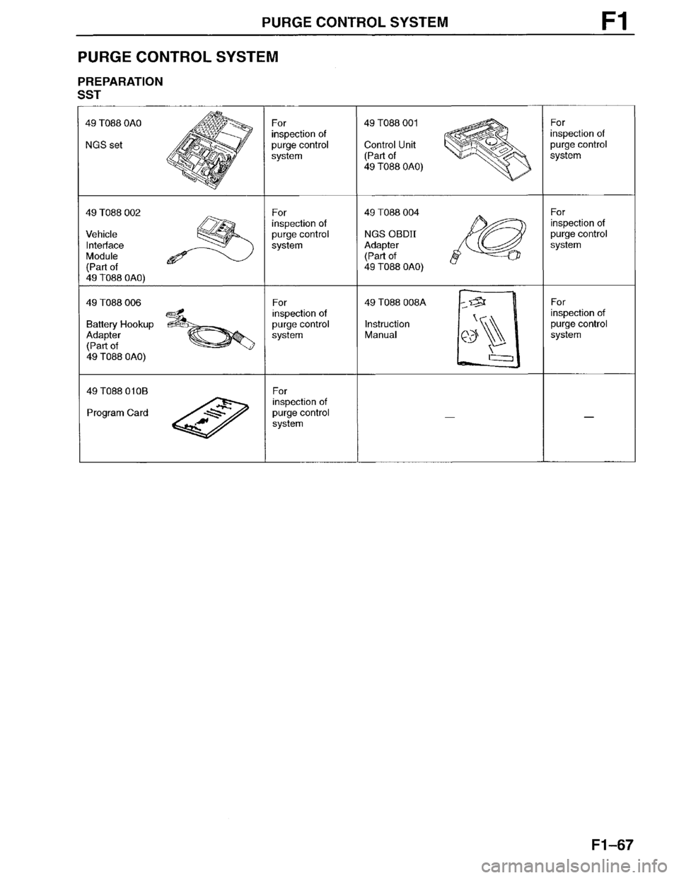 MAZDA MILLENIA 1996  Workshop Manual 