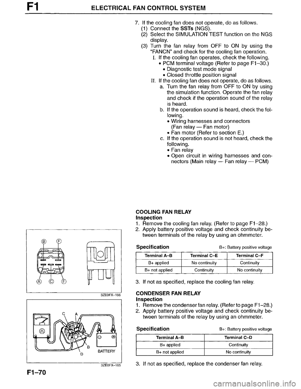 MAZDA MILLENIA 1996  Workshop Manual 