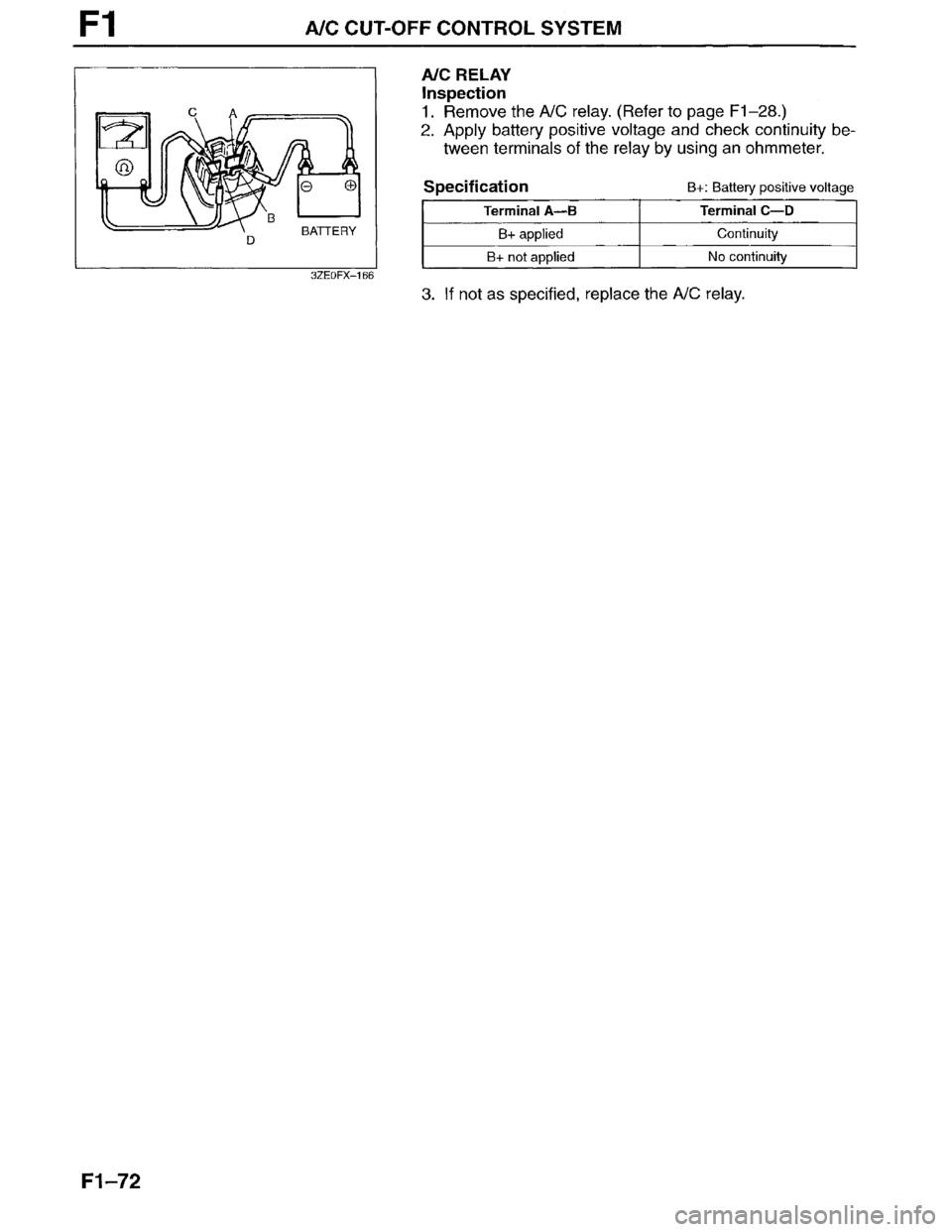MAZDA MILLENIA 1996  Workshop Manual 