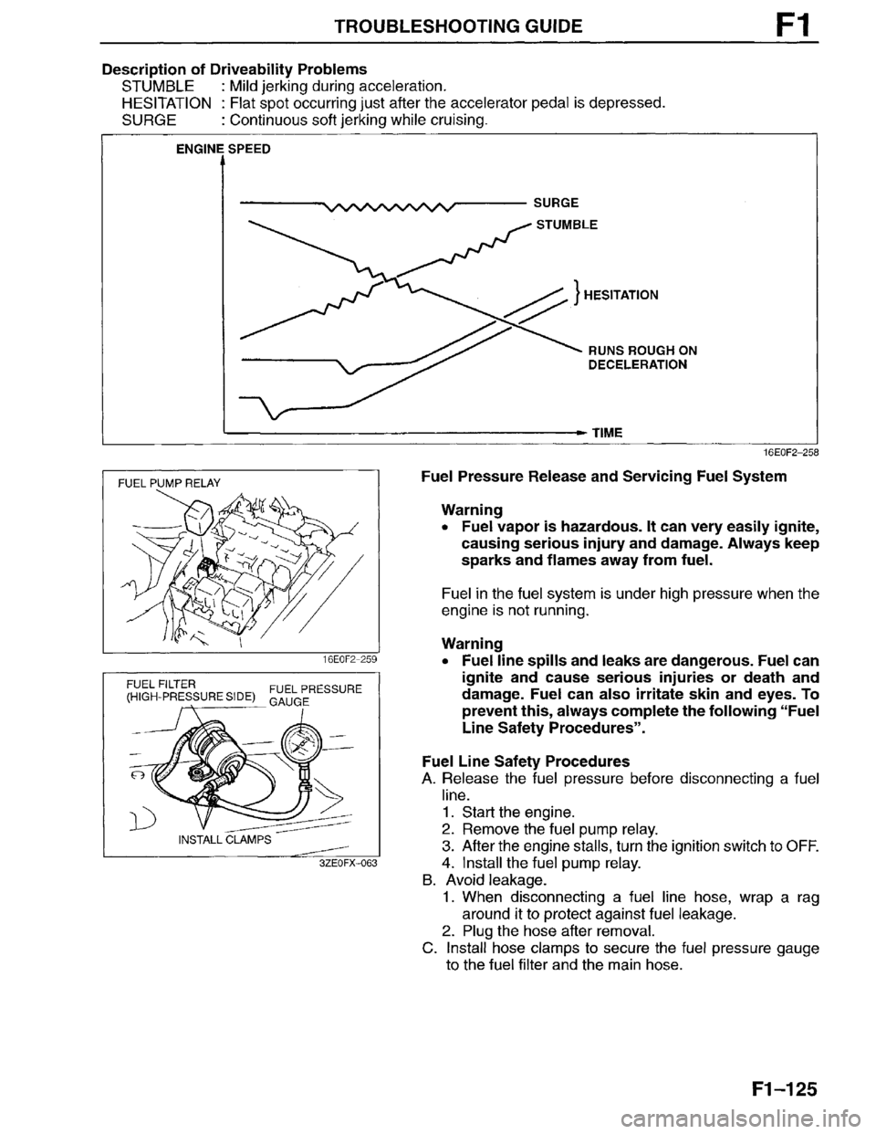 MAZDA MILLENIA 1996  Workshop Manual 