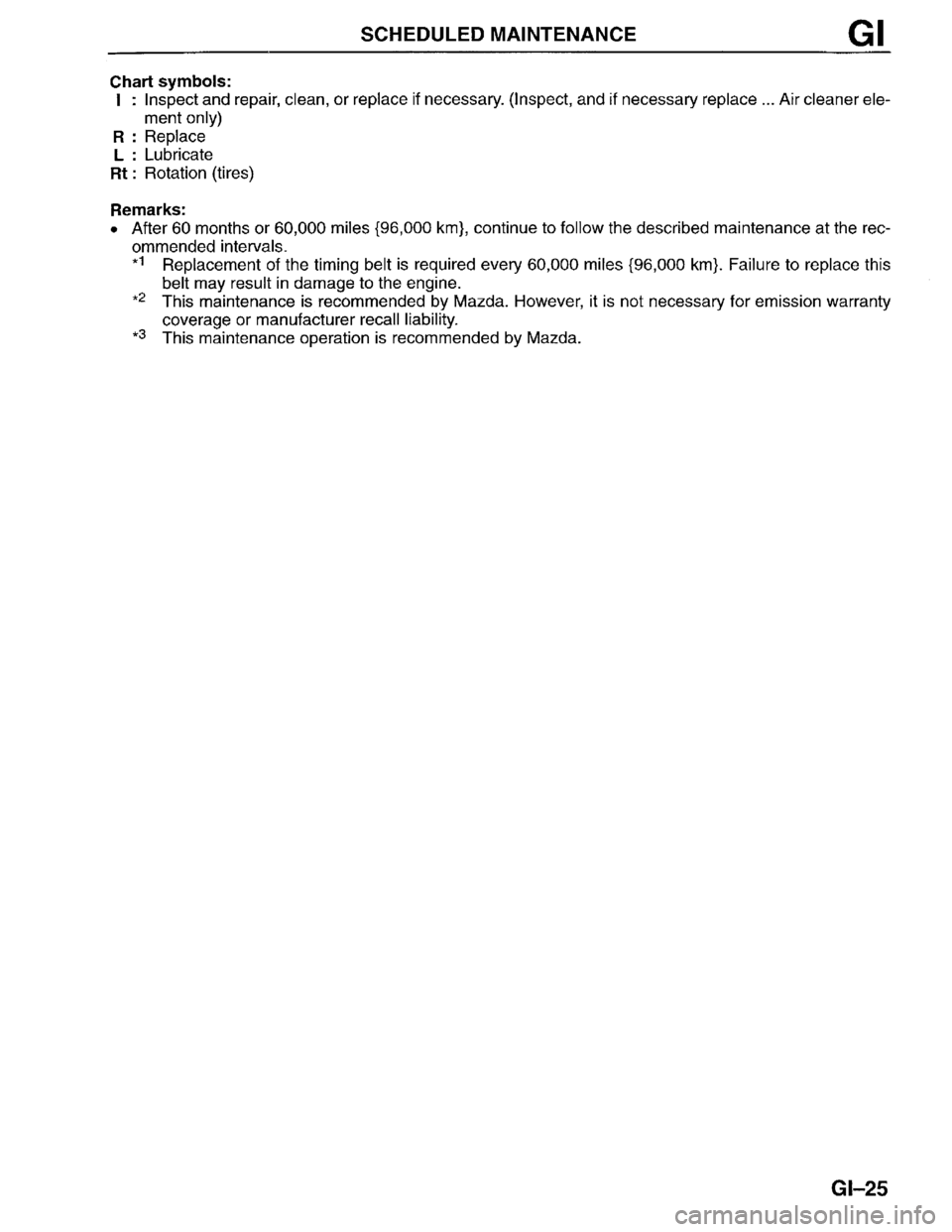 MAZDA MILLENIA 1996  Workshop Manual 