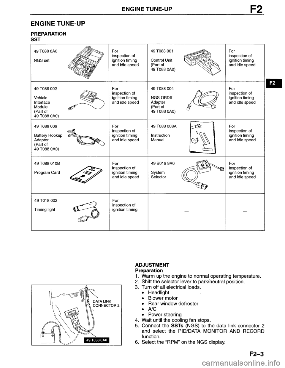 MAZDA MILLENIA 1996  Workshop Manual 