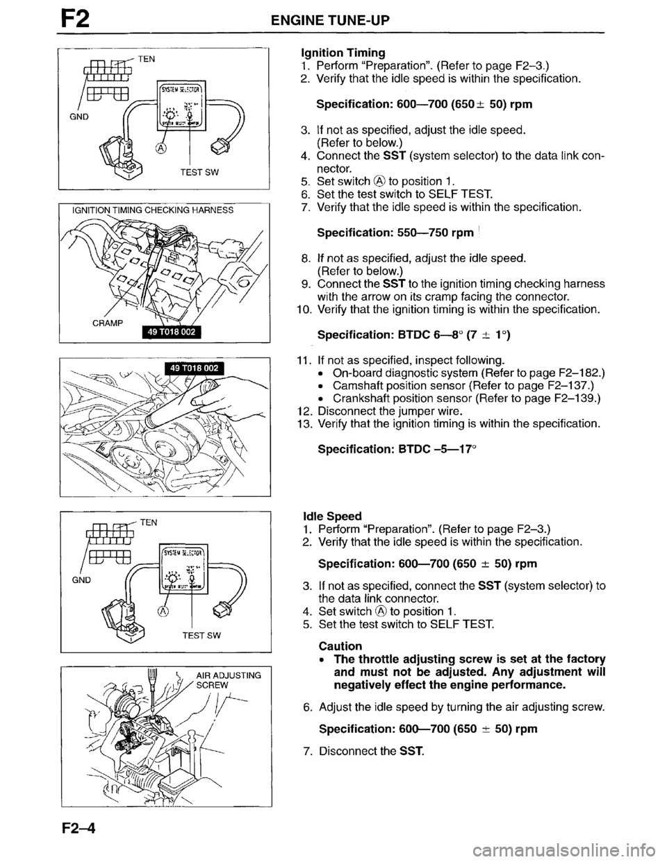 MAZDA MILLENIA 1996  Workshop Manual 