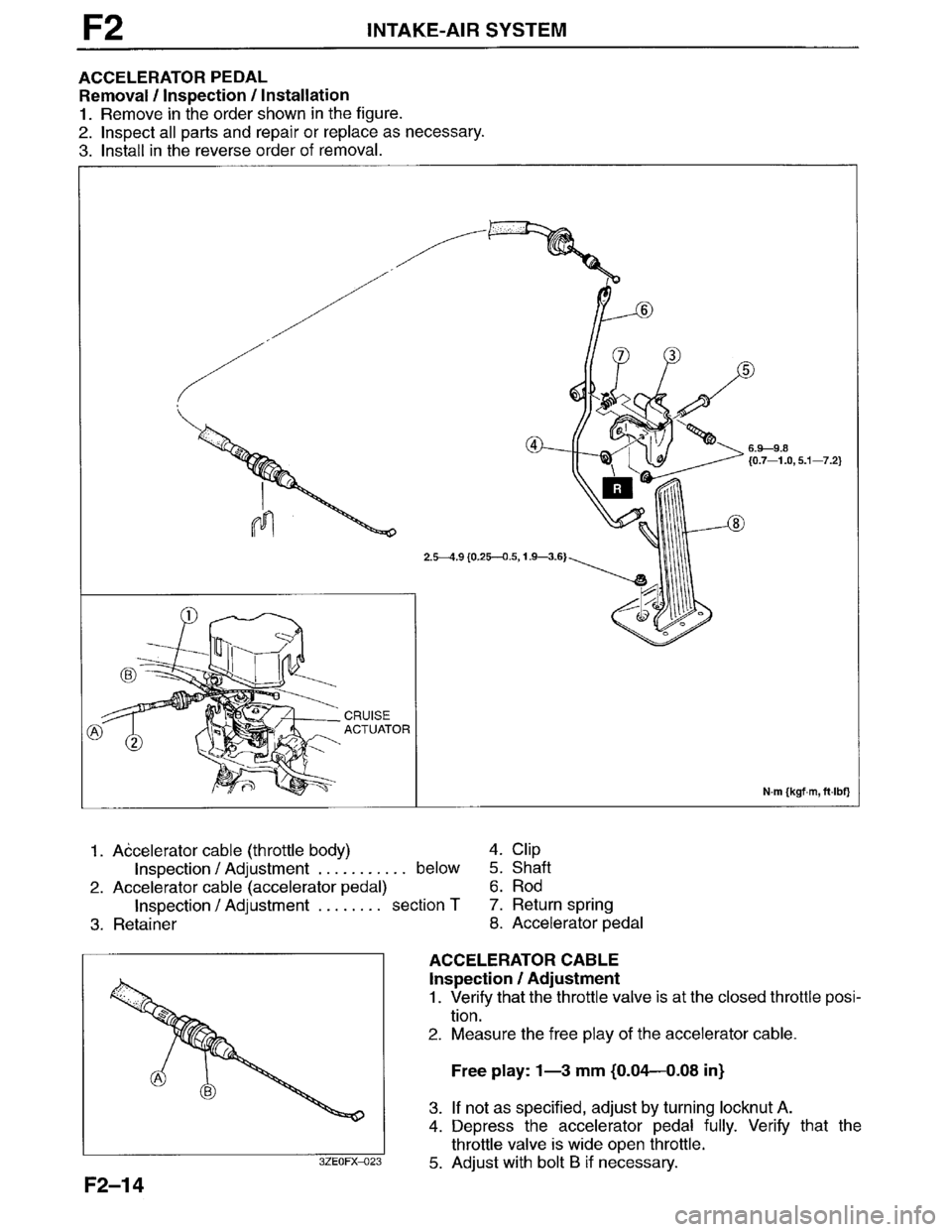 MAZDA MILLENIA 1996  Workshop Manual 