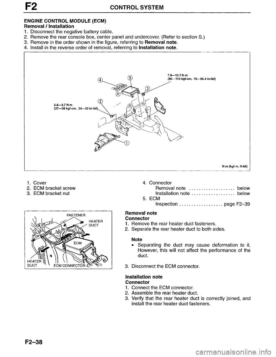 MAZDA MILLENIA 1996  Workshop Manual 