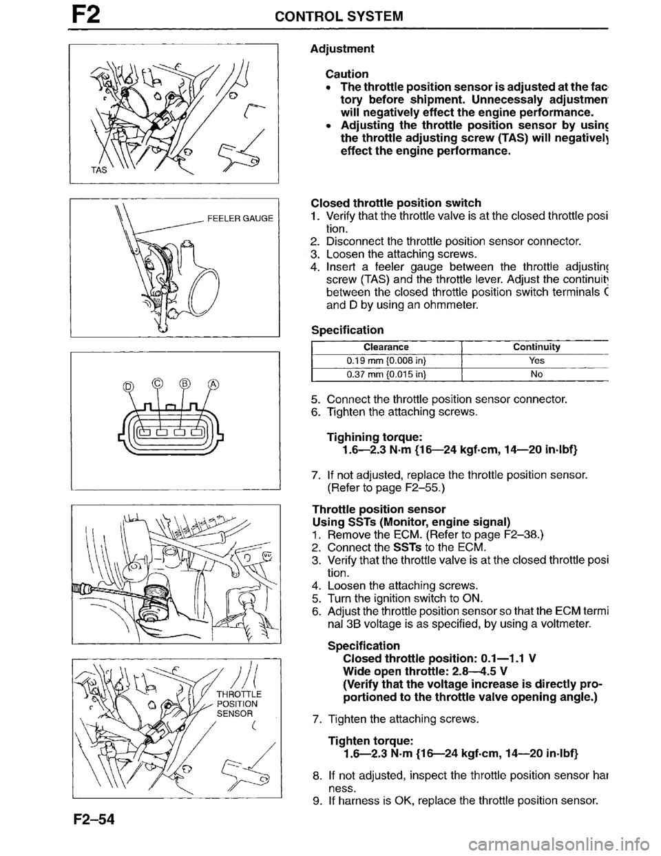 MAZDA MILLENIA 1996  Workshop Manual 