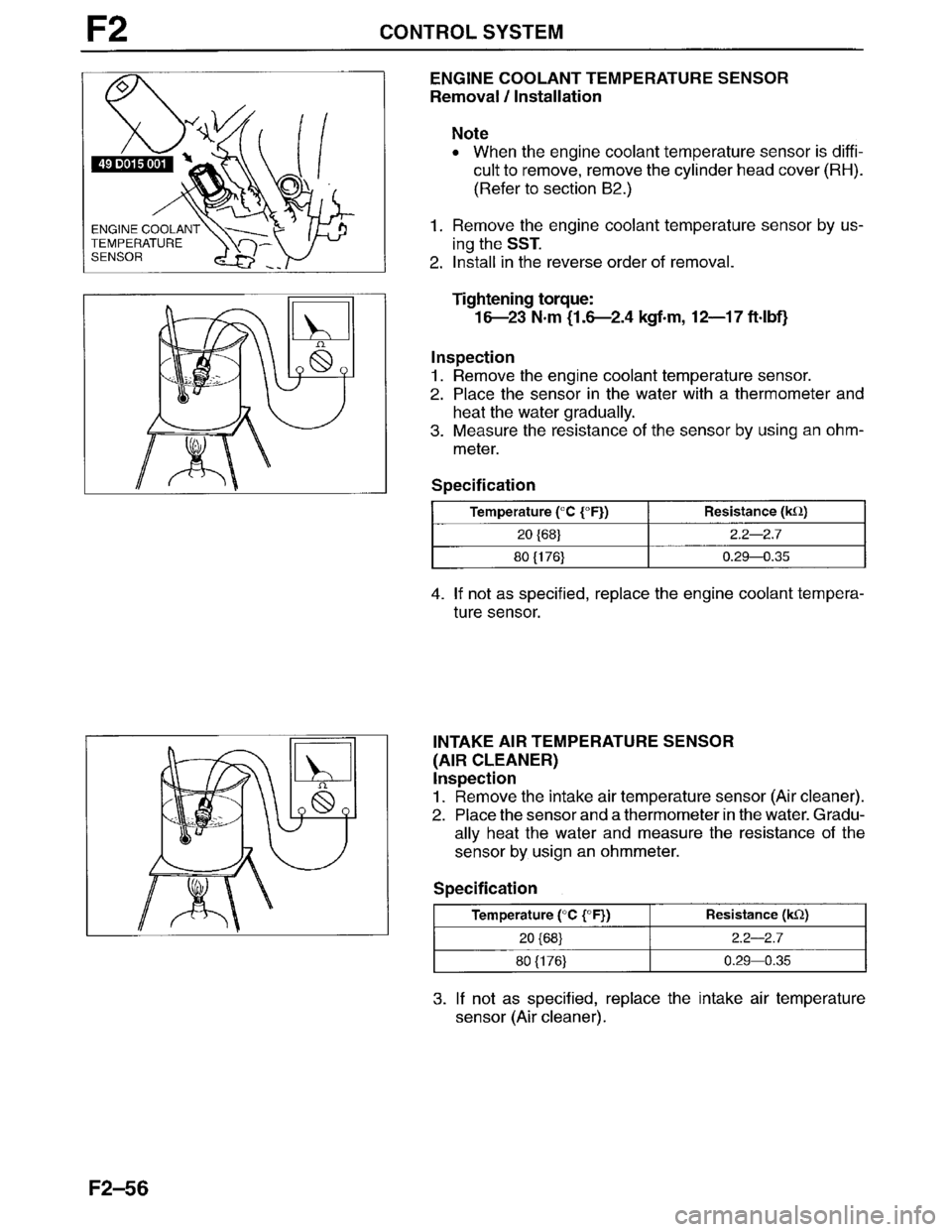 MAZDA MILLENIA 1996  Workshop Manual 