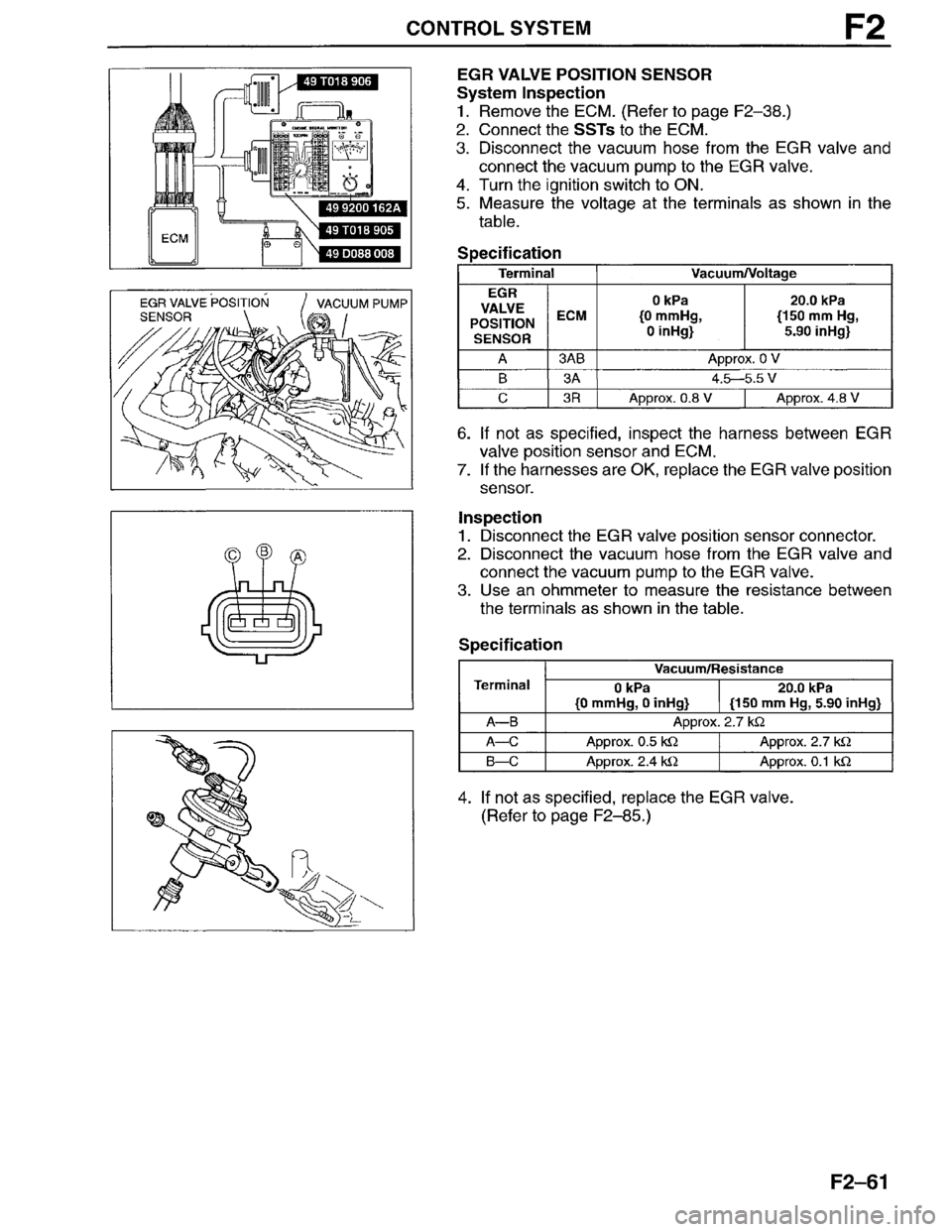 MAZDA MILLENIA 1996  Workshop Manual 