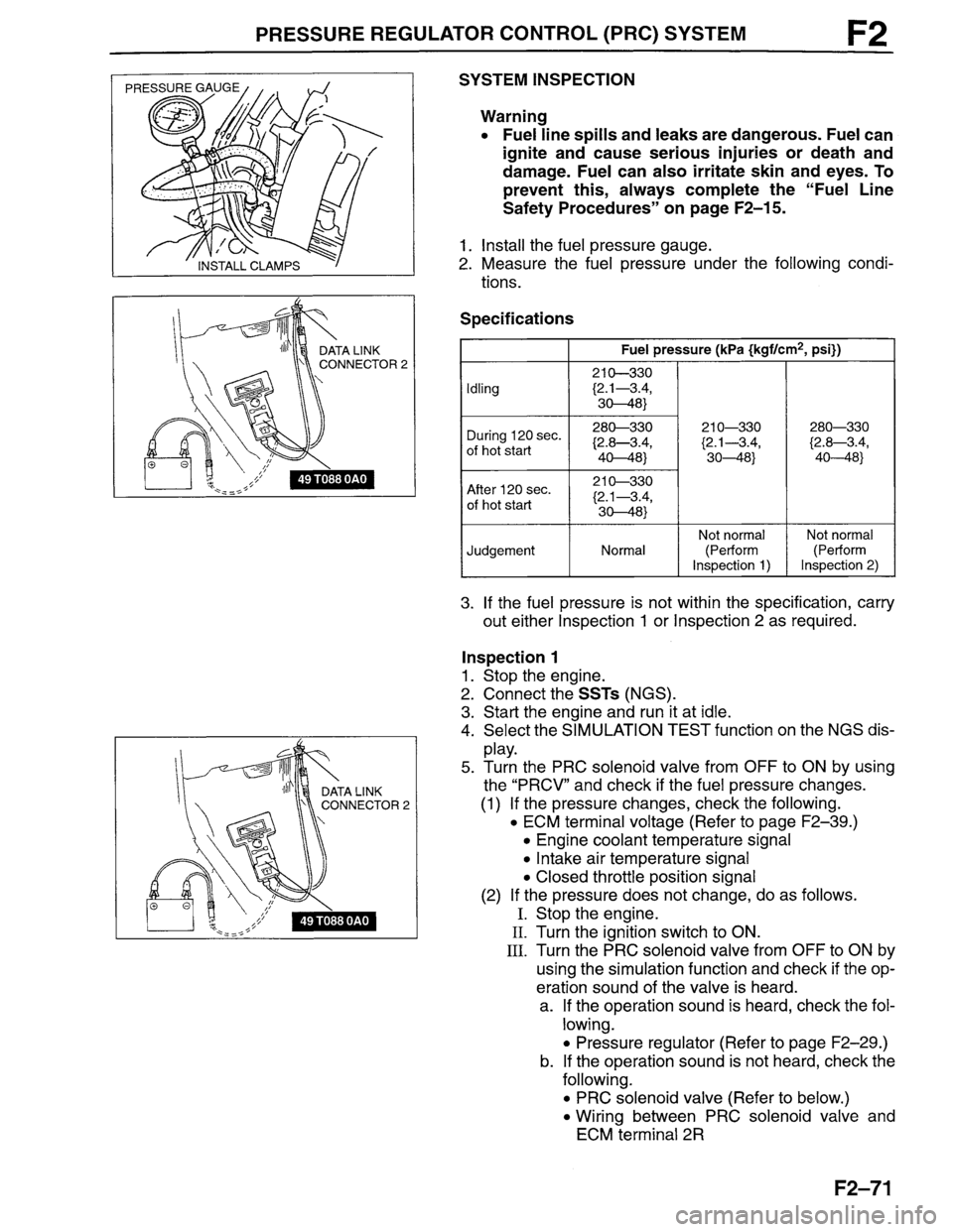 MAZDA MILLENIA 1996  Workshop Manual 
