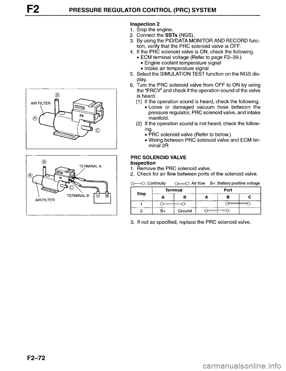 MAZDA MILLENIA 1996  Workshop Manual 