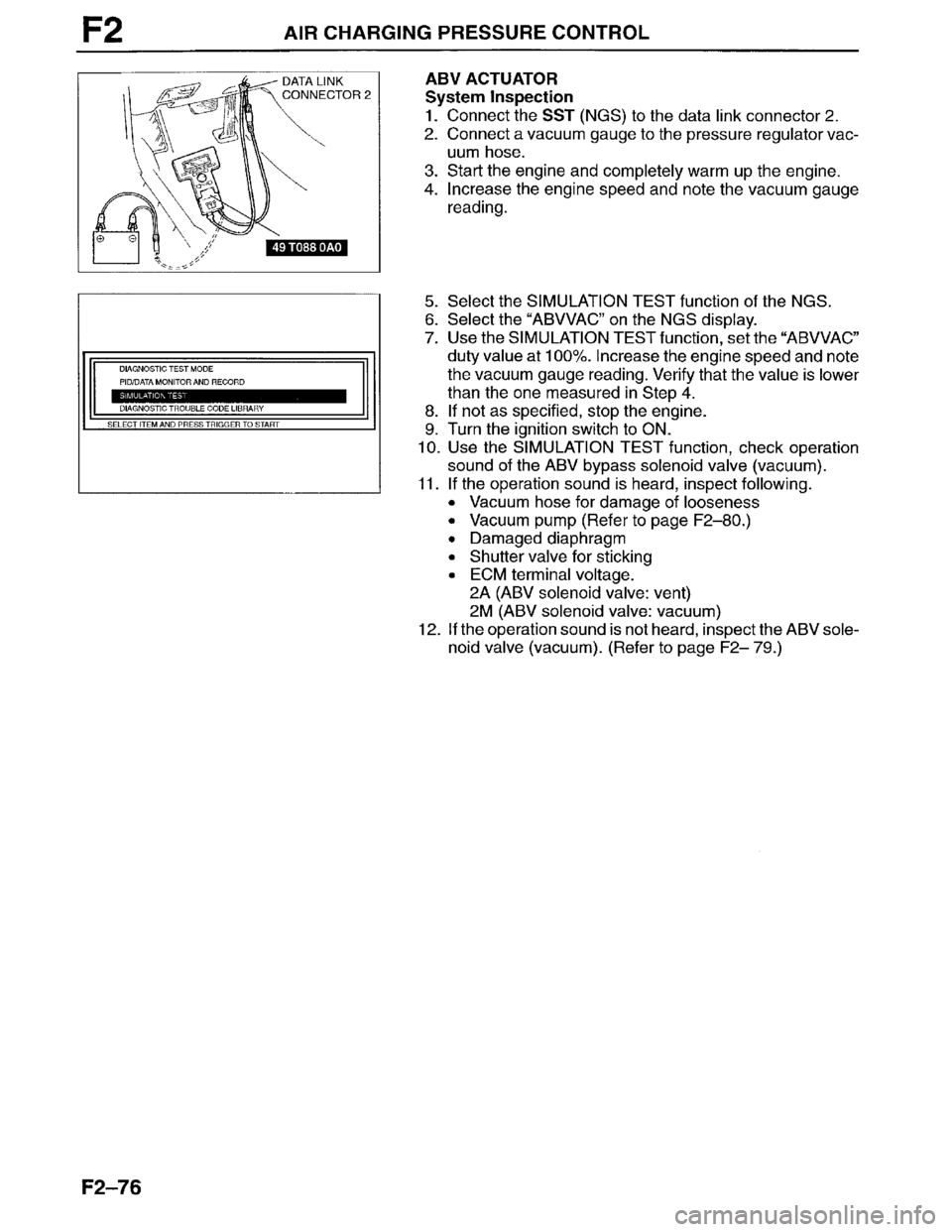 MAZDA MILLENIA 1996  Workshop Manual 