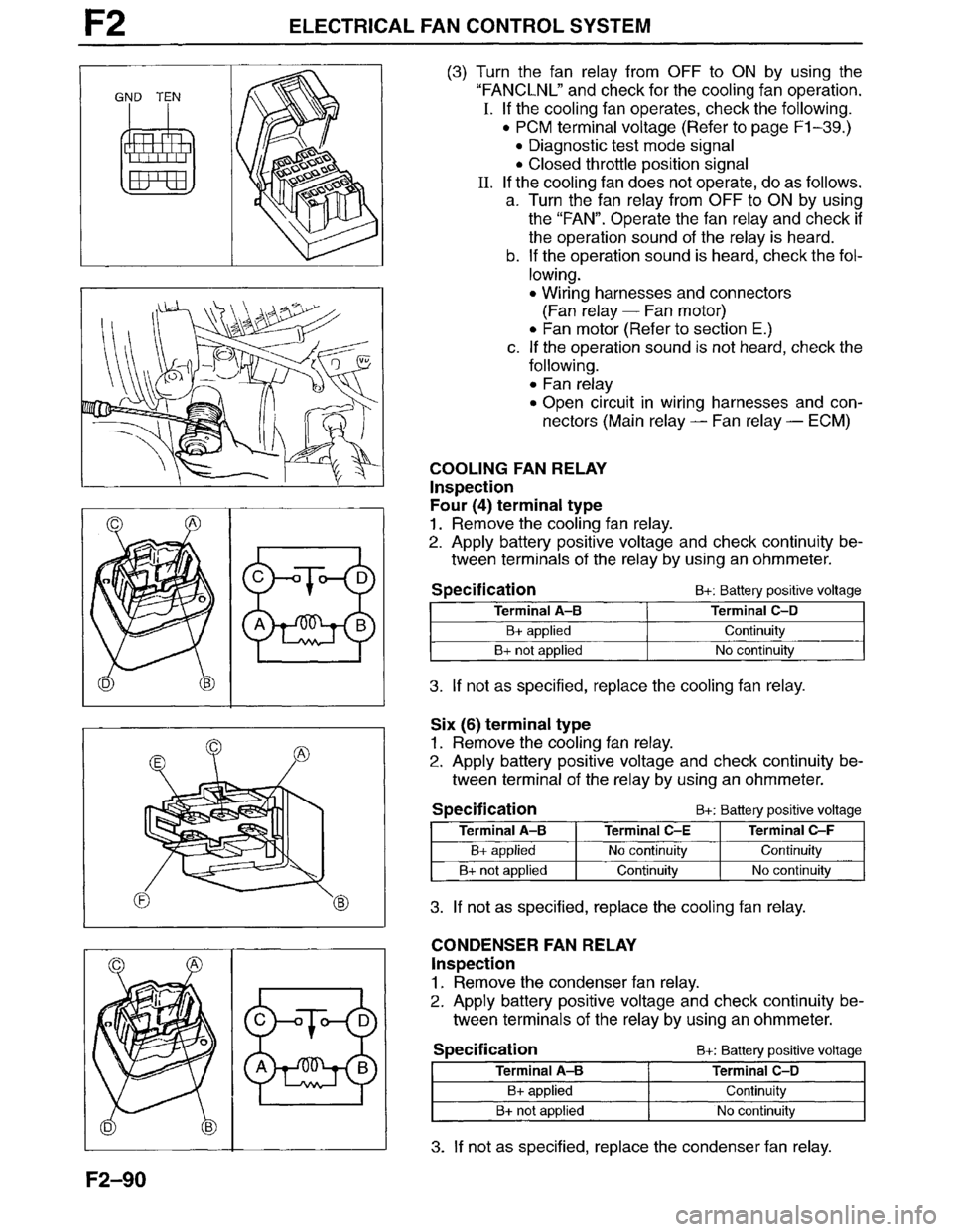MAZDA MILLENIA 1996  Workshop Manual 