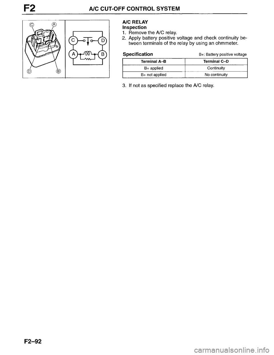 MAZDA MILLENIA 1996  Workshop Manual 
