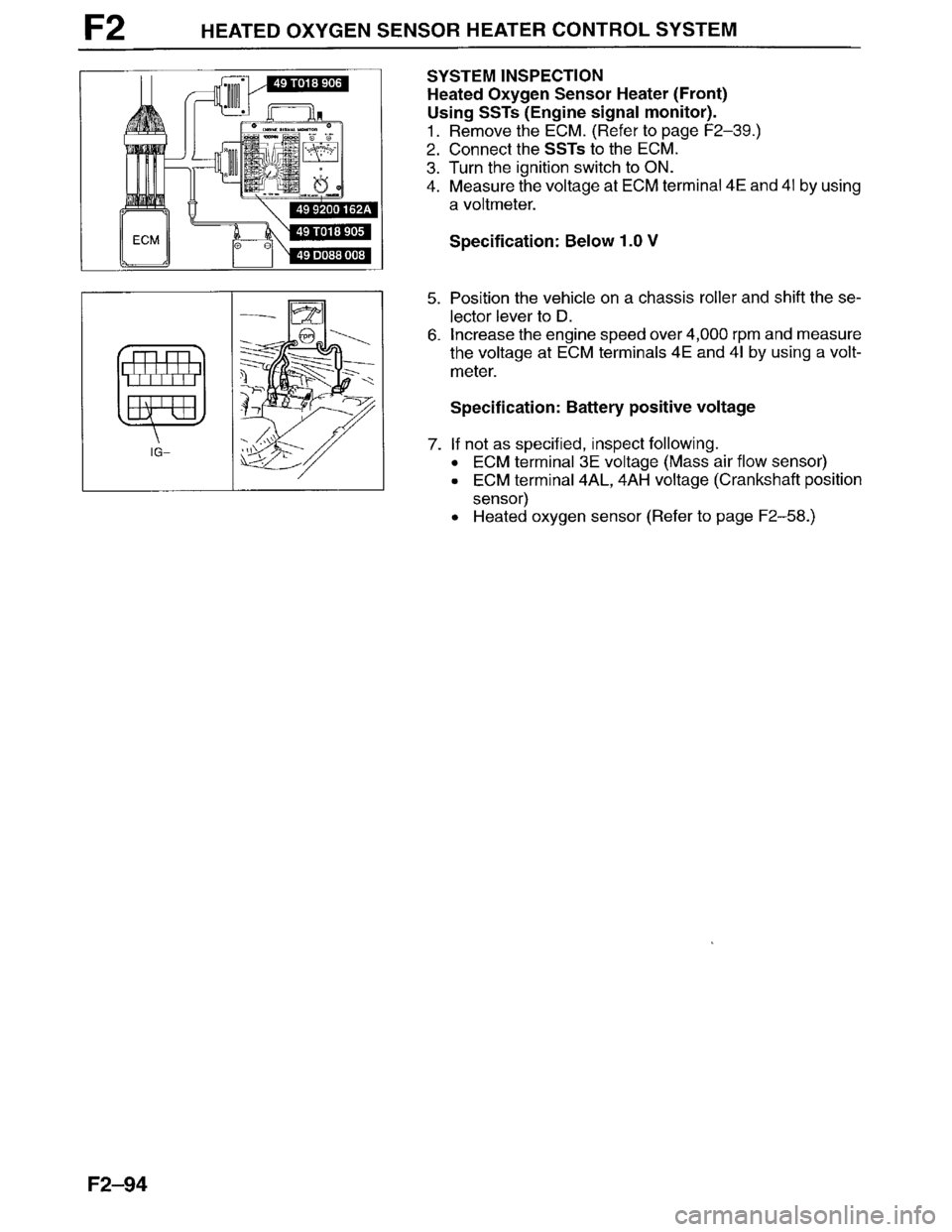 MAZDA MILLENIA 1996  Workshop Manual 