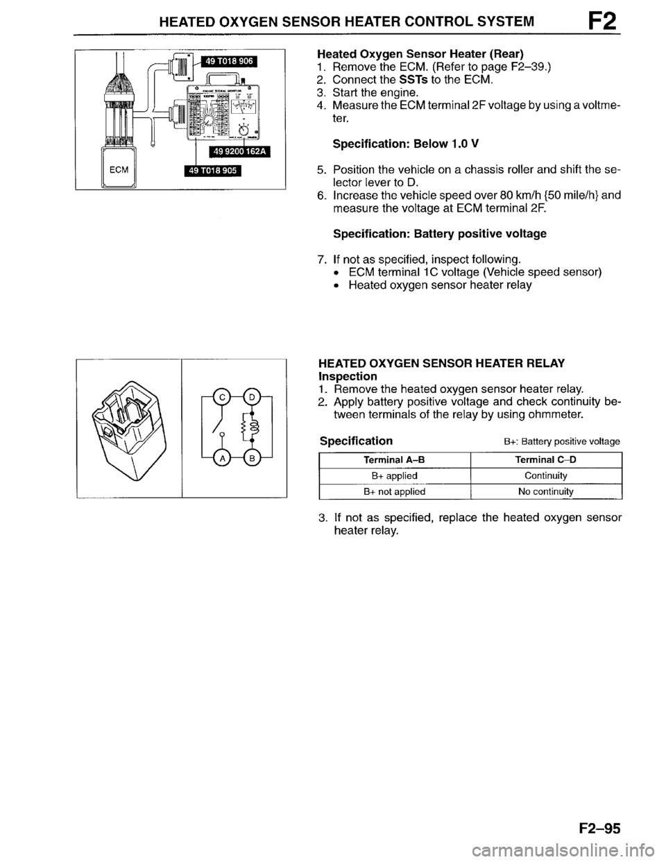 MAZDA MILLENIA 1996  Workshop Manual 