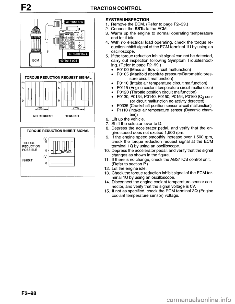MAZDA MILLENIA 1996  Workshop Manual 