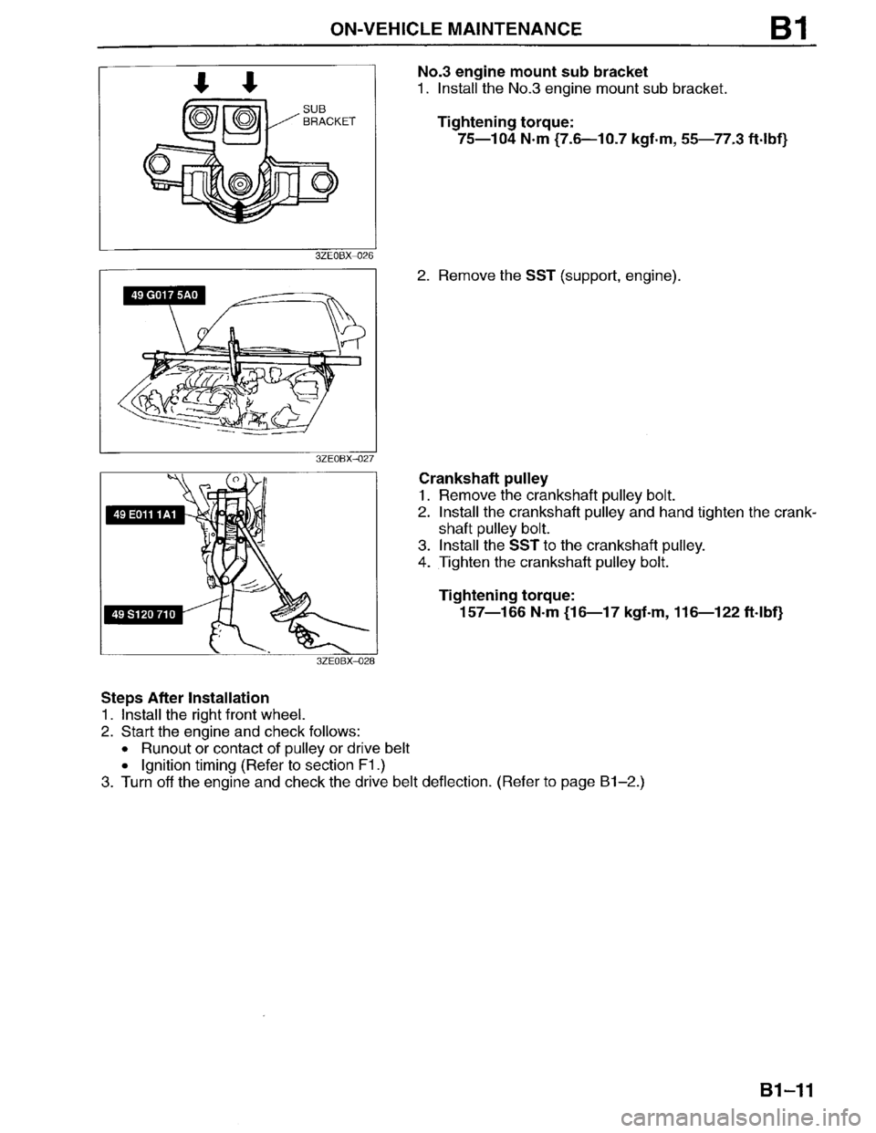MAZDA MILLENIA 1996  Workshop Manual 