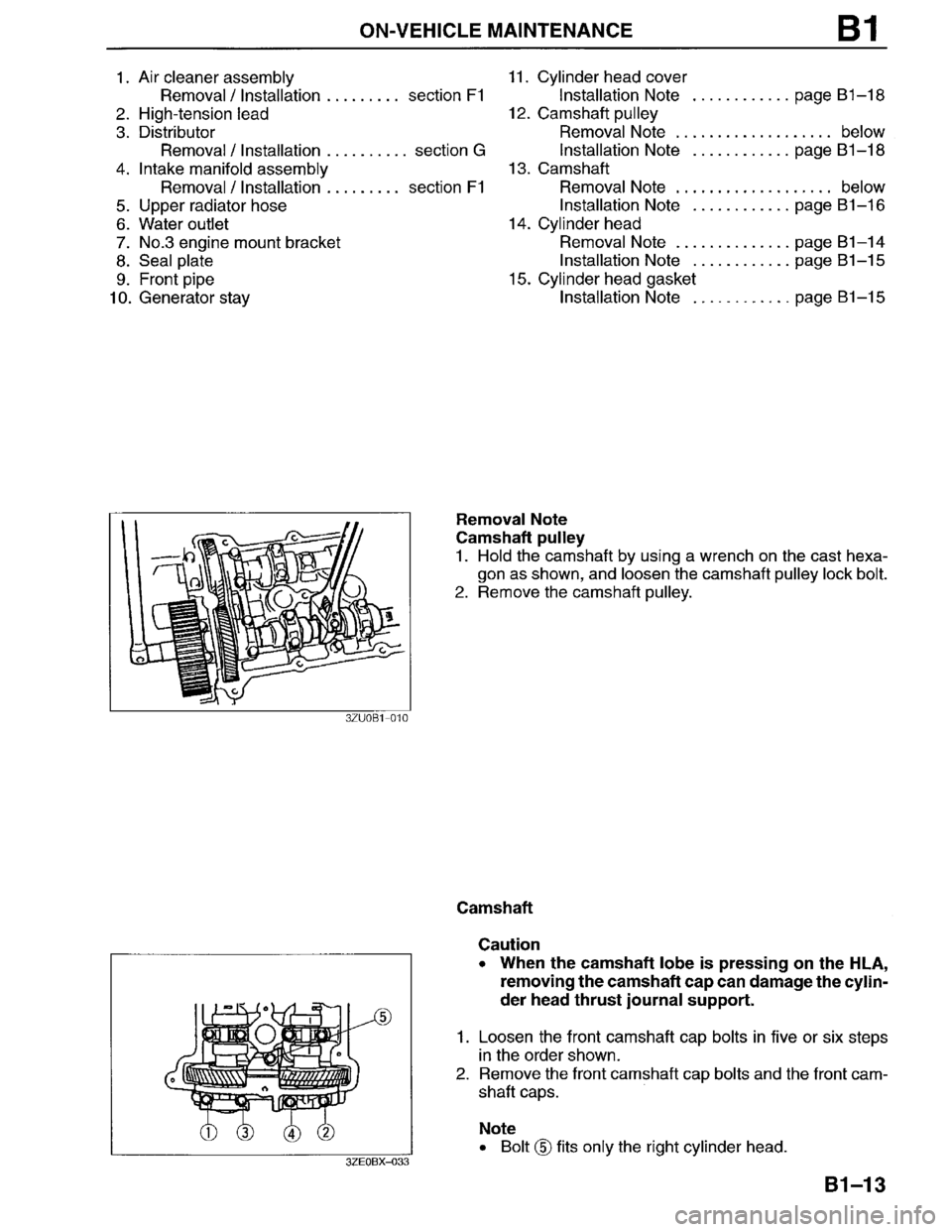 MAZDA MILLENIA 1996  Workshop Manual 