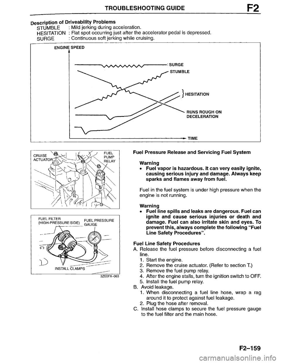 MAZDA MILLENIA 1996  Workshop Manual 