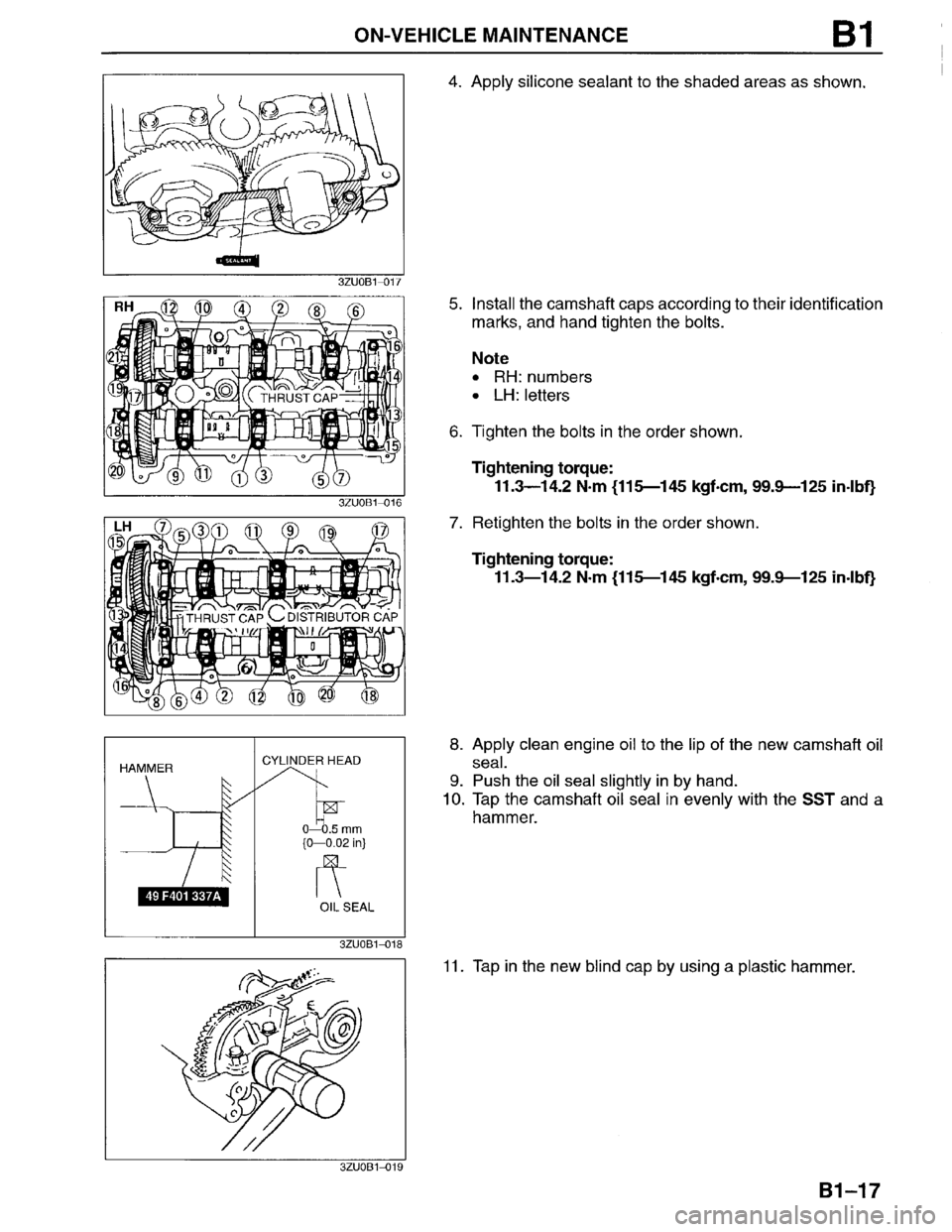 MAZDA MILLENIA 1996  Workshop Manual 