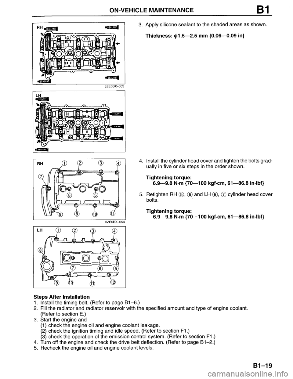 MAZDA MILLENIA 1996  Workshop Manual 