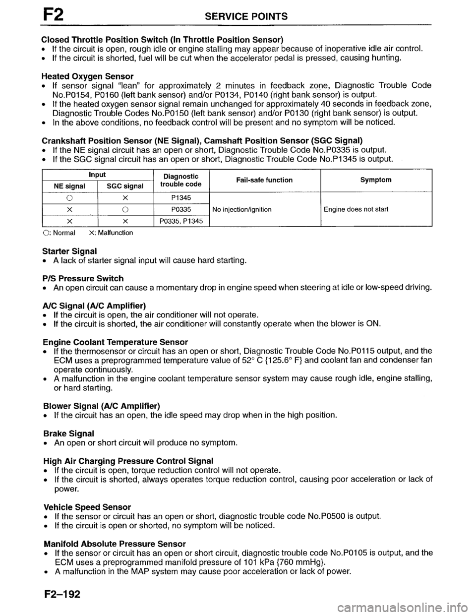 MAZDA MILLENIA 1996  Workshop Manual 