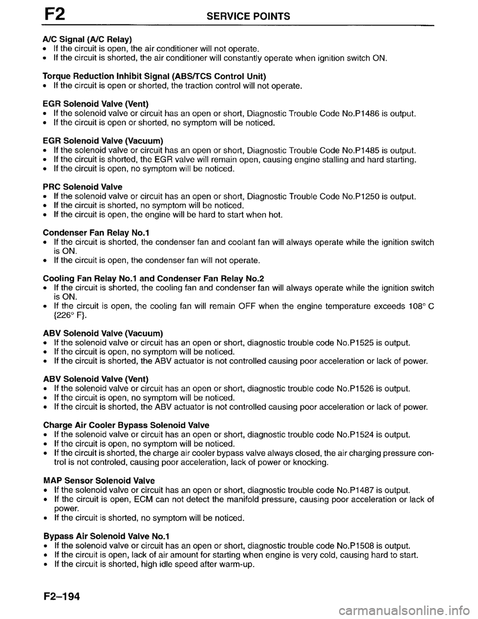 MAZDA MILLENIA 1996  Workshop Manual 